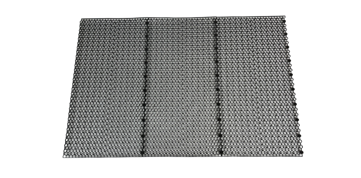 Image of the modules of the elevated mat