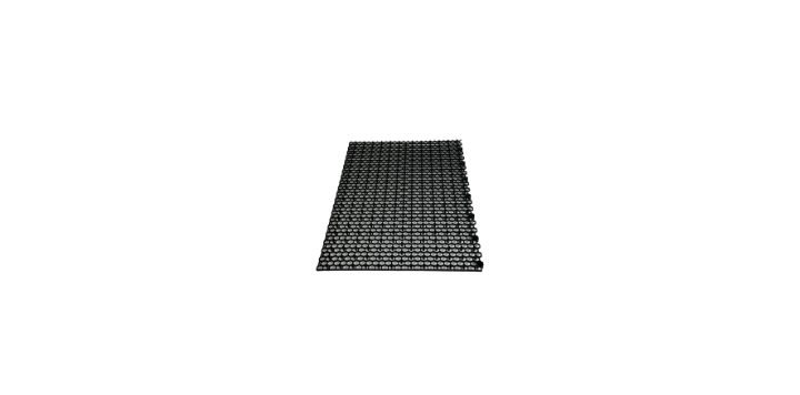 Image of the modules of the elevated mat